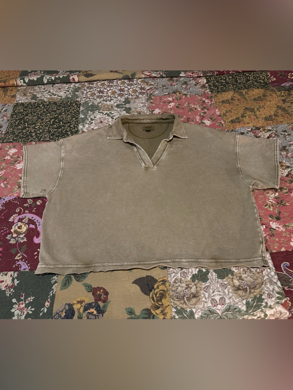 American Eagle fleece polo